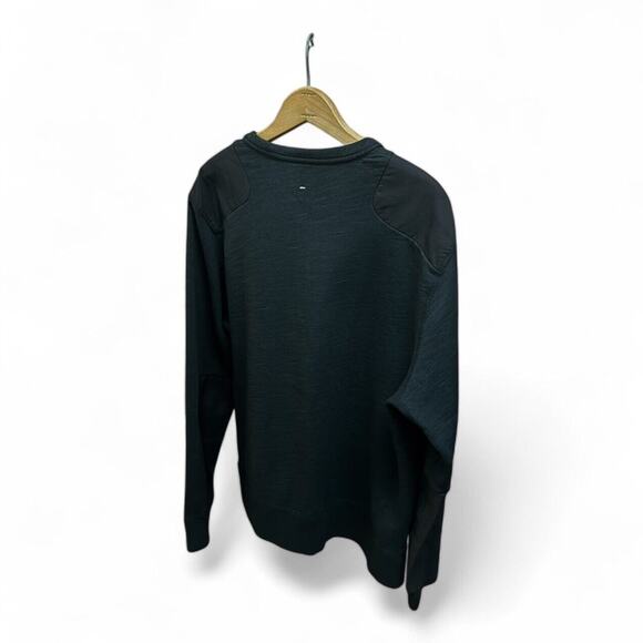 Rag and Bone Handmade Patch Black Sweatshirt Sz XXL - Picture 6 of 6